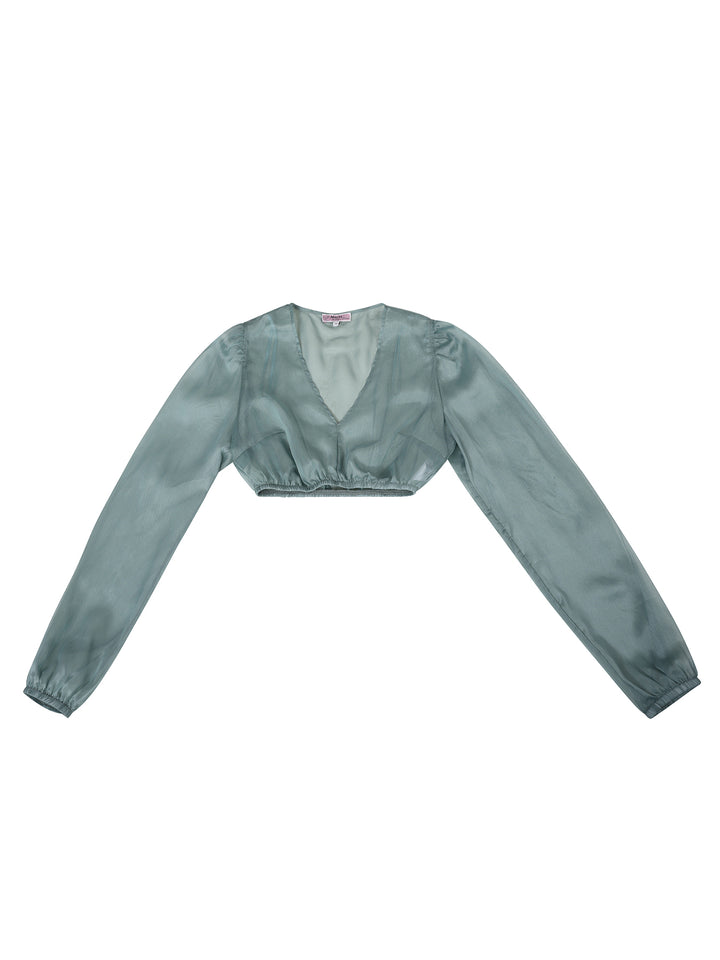 Dirndlbluse Salching Salbei