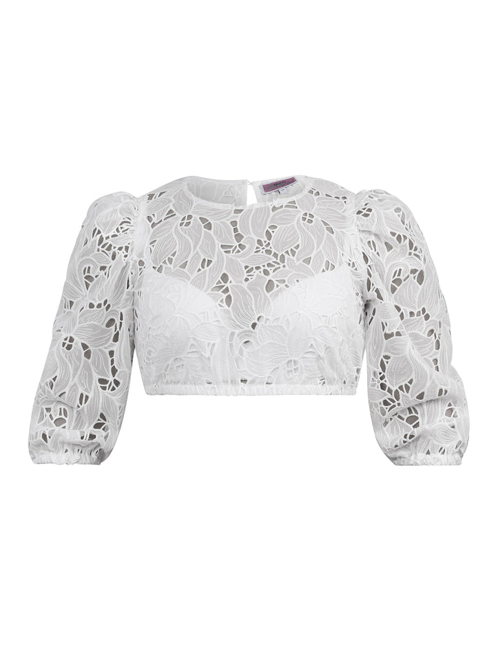 Dirndlbluse Vaterstetten Offwhite