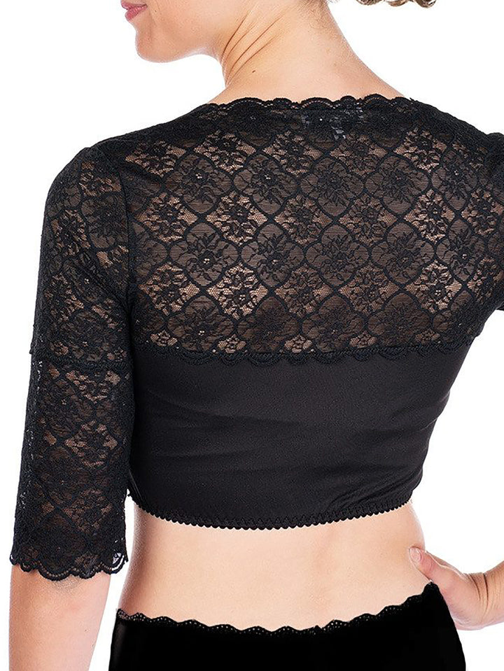 Dirndlbluse Wollbach Schwarz
